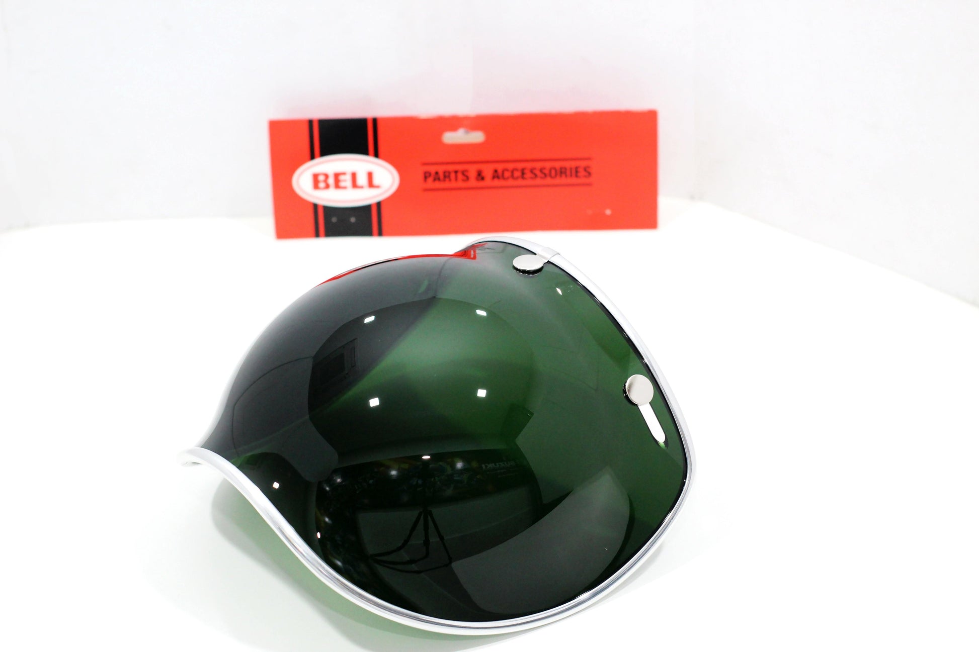 Bell PS-3 Snap Visor (Bubble Deluxe Shield WayFarer Green) - Durian Bikers