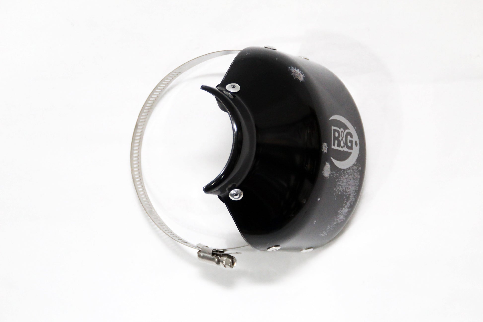 R&G Oval Exhaust Protector (Can Cover) fits for Aprilia / Honda / Kawasaki & Suzuki Models - Durian Bikers