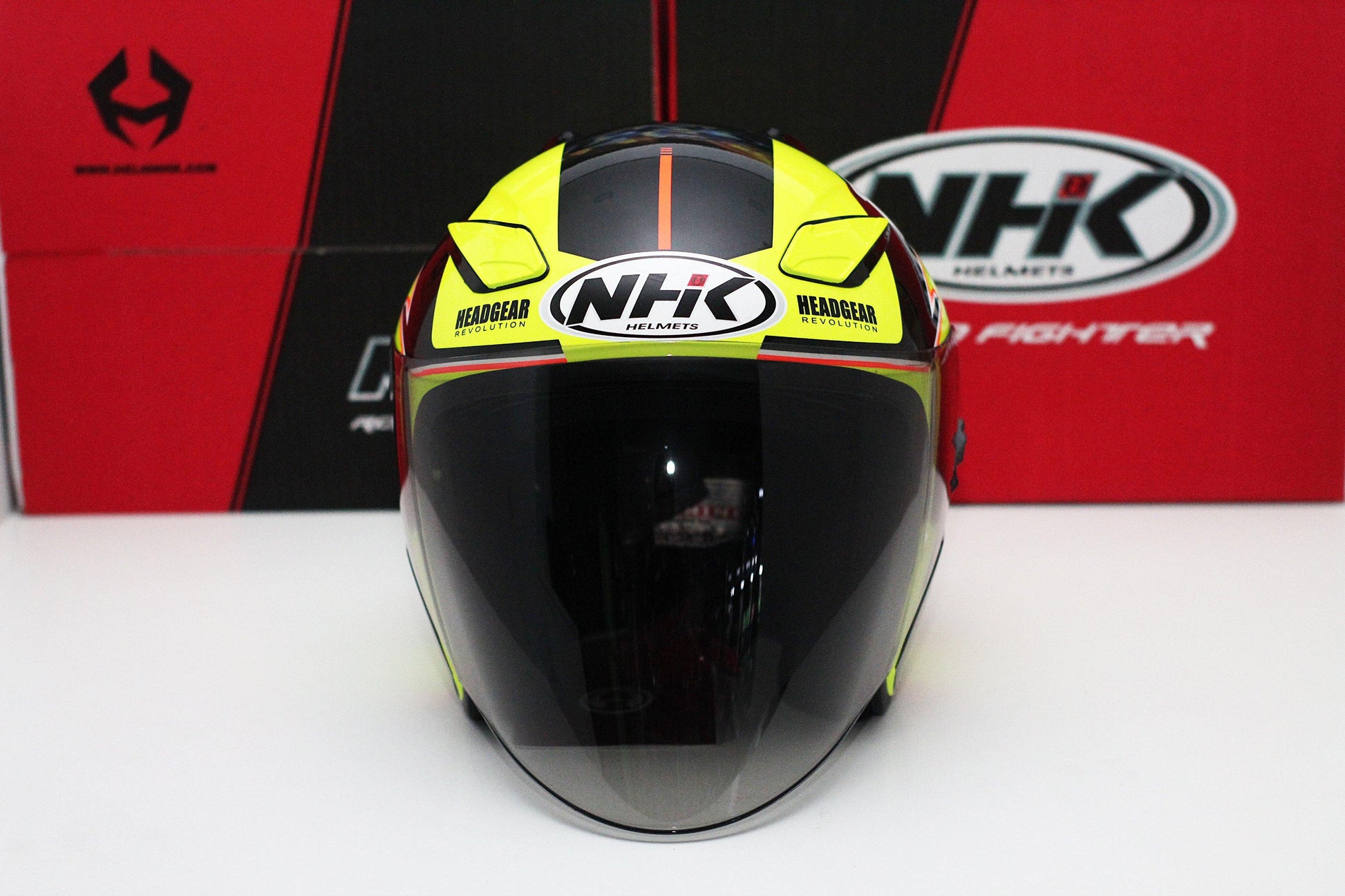 NHK R1 v2.0 G10 (Yellow Flo/Black Glossy) - Durian Bikers