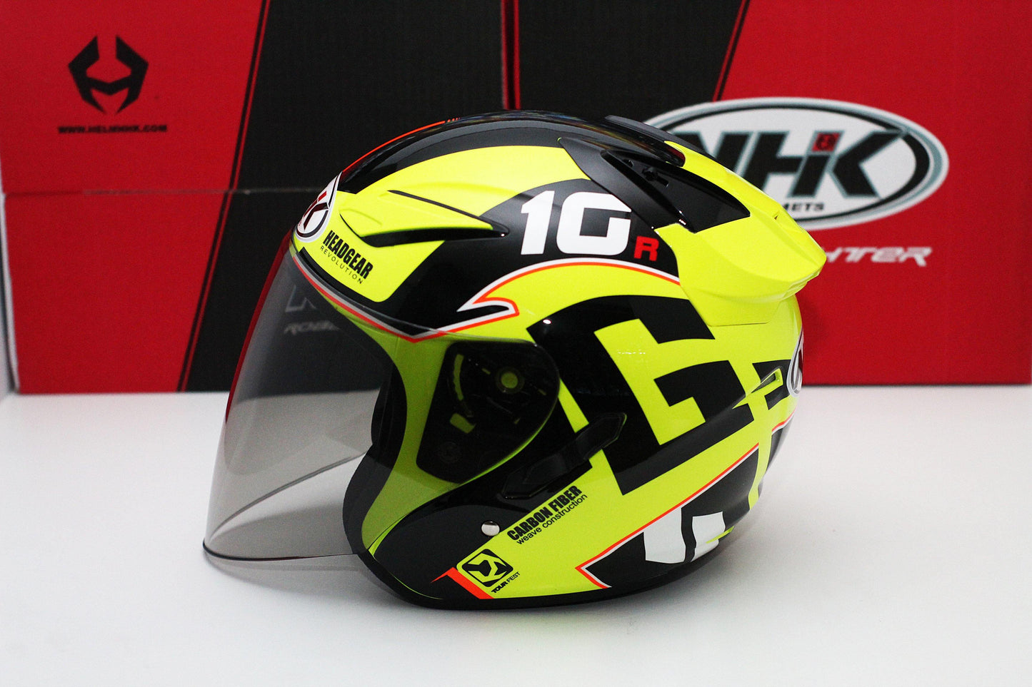 NHK R1 v2.0 G10 (Yellow Flo/Black Glossy) - Durian Bikers