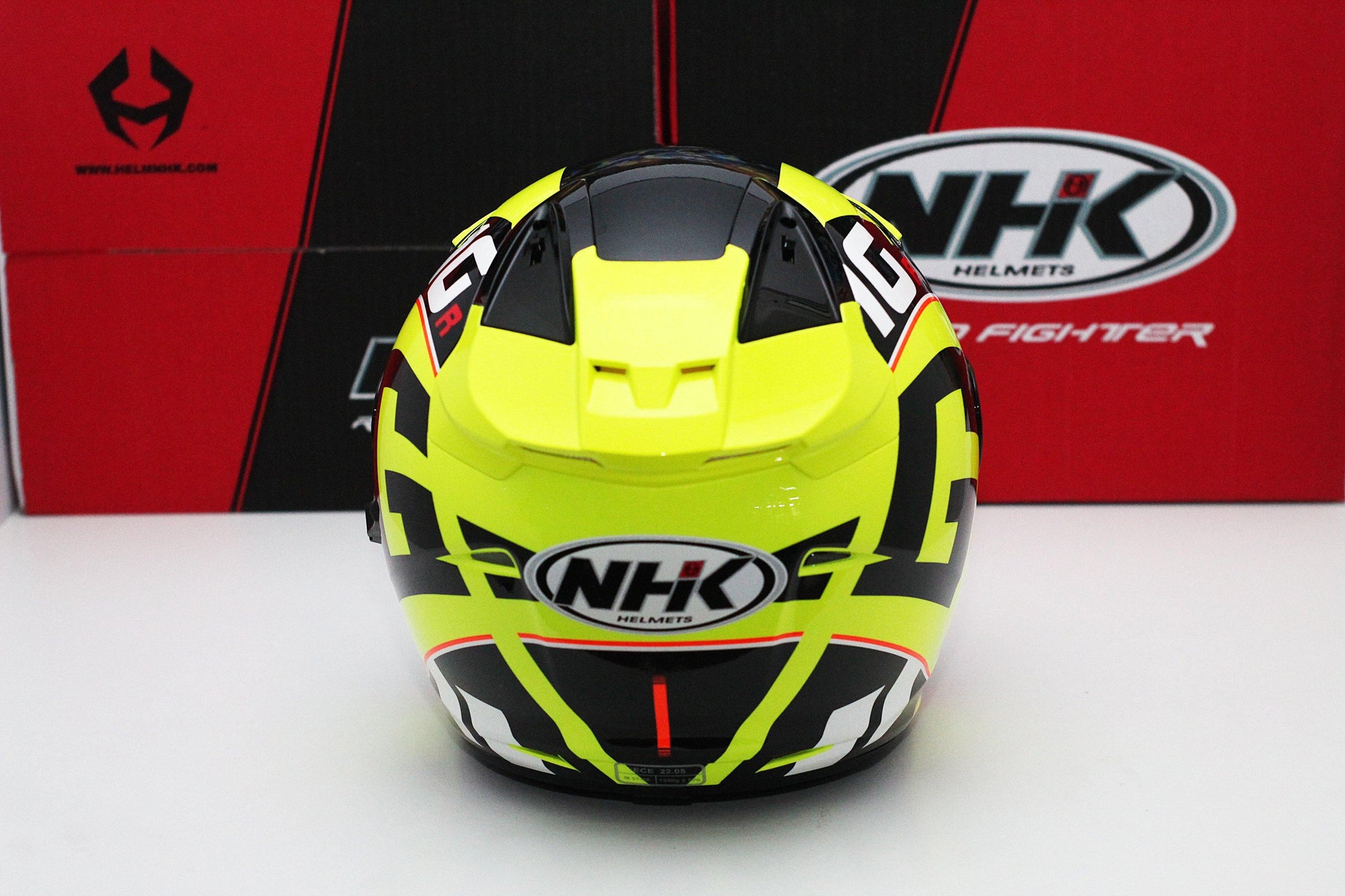 NHK R1 v2.0 G10 (Yellow Flo/Black Glossy) - Durian Bikers