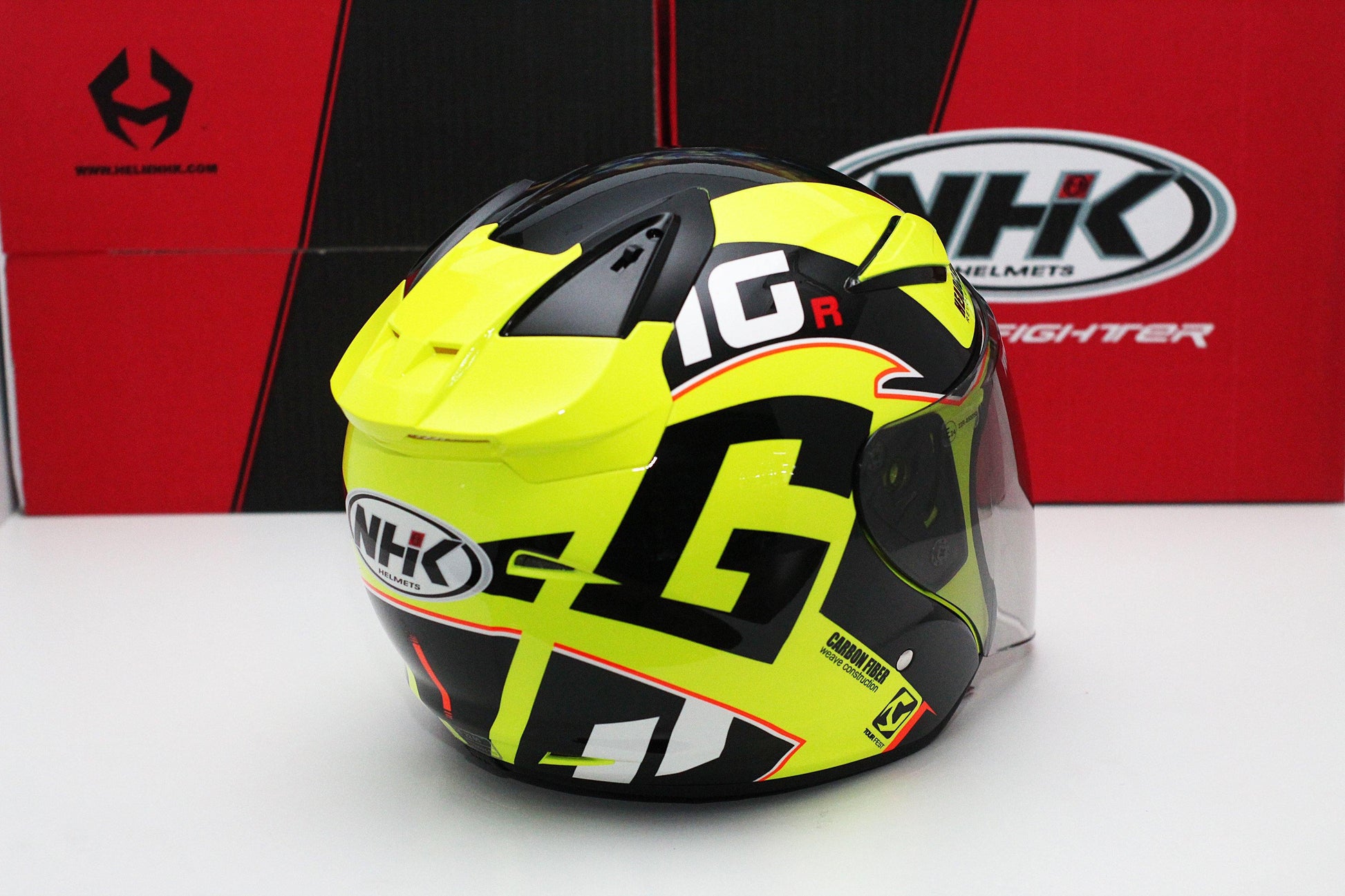 NHK R1 v2.0 G10 (Yellow Flo/Black Glossy) - Durian Bikers
