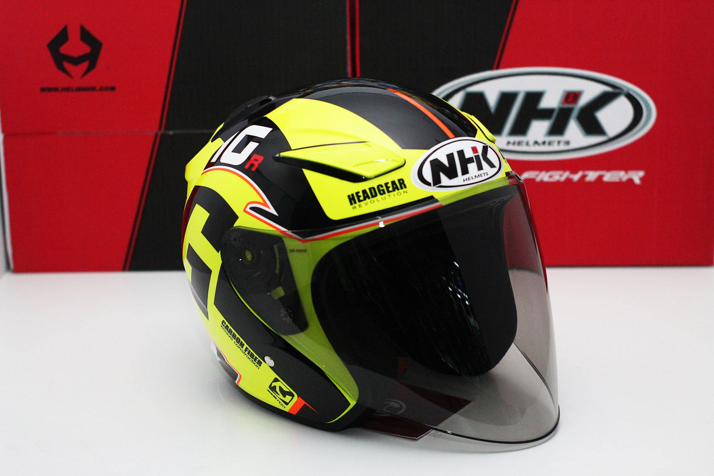 NHK R1 v2.0 G10 (Yellow Flo/Black Glossy) - Durian Bikers