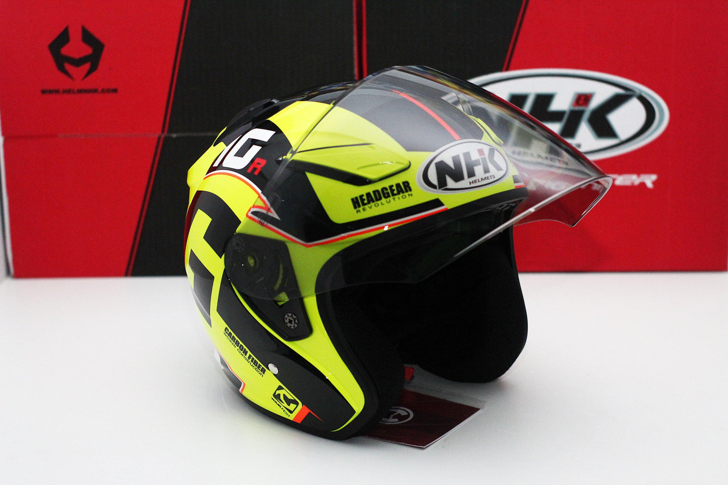 NHK R1 v2.0 G10 (Yellow Flo/Black Glossy) - Durian Bikers