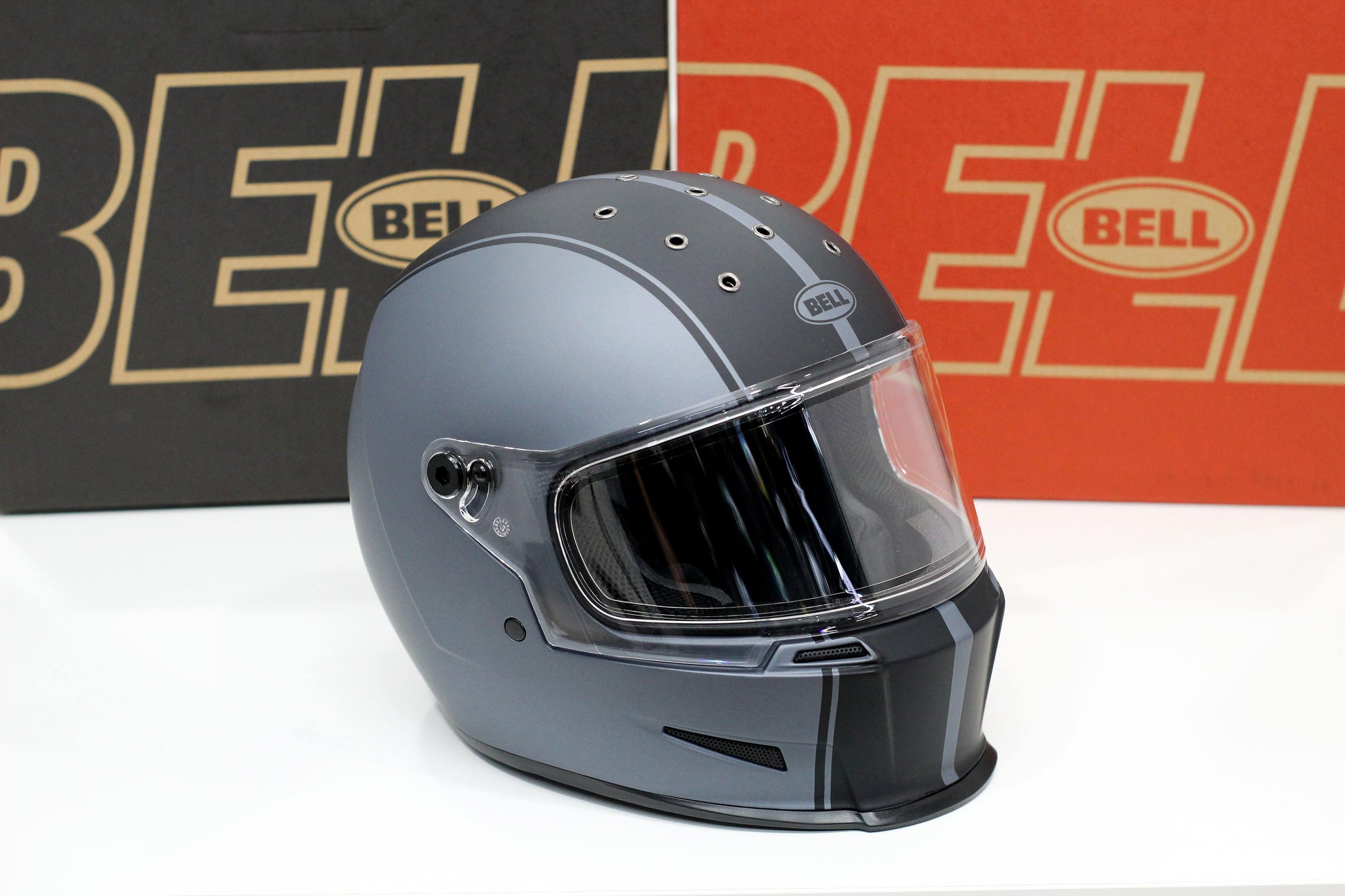 Bell Eliminator (Rally Matte Gray/Black) - Durian Bikers