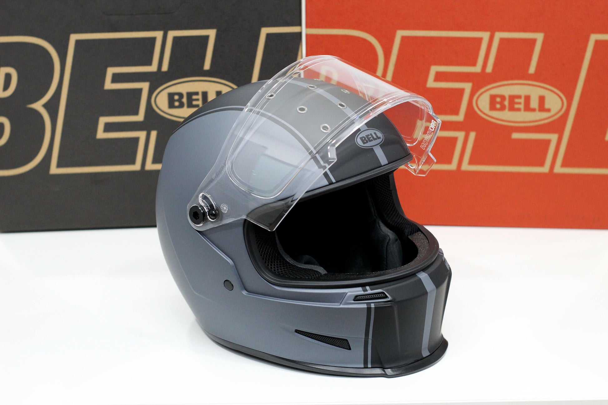 Bell Eliminator (Rally Matte Gray/Black) - Durian Bikers