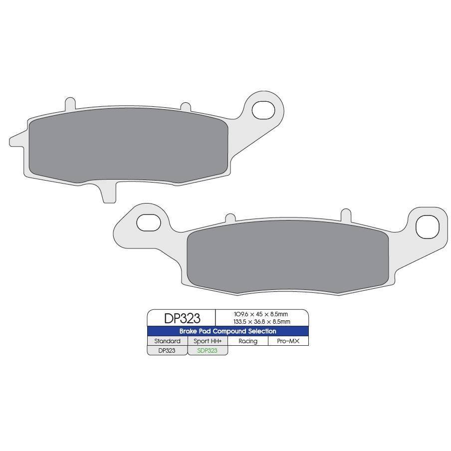 DP Brake Pads fits for Kawasaki ER-6F, FR-6N, Z750, VN1500, VN1600, VN1700 - Durian Bikers