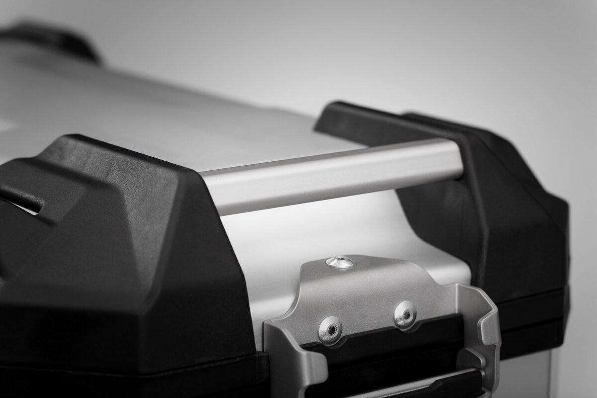 SW Motech TRAX ADV M Side Case (Aluminium 37 L, Right, Silver) - Durian Bikers