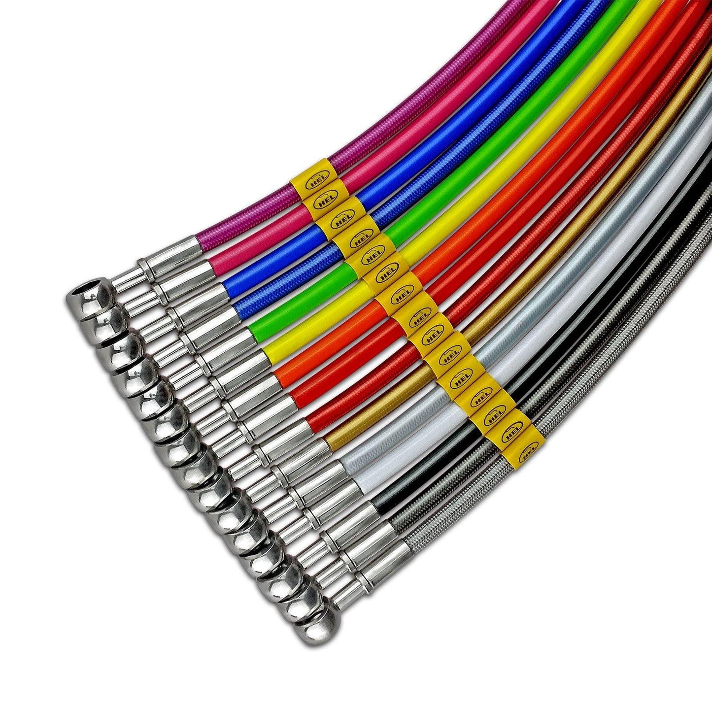 HEL Performance Steel Braided Brake Lines fits for BMW 1 Series E82 1M (2011-2012) - Durian Bikers
