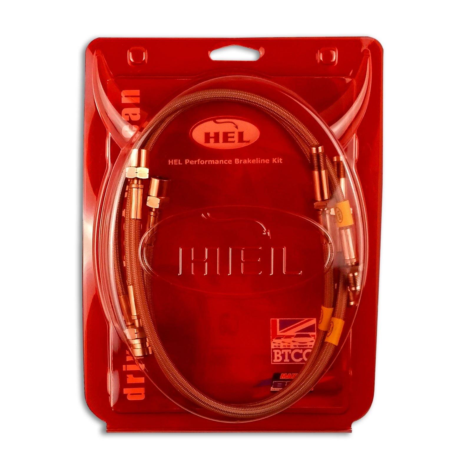 HEL Performance Steel Braided Brake Lines fits for BMW 1 Series E82 1M (2011-2012) - Durian Bikers