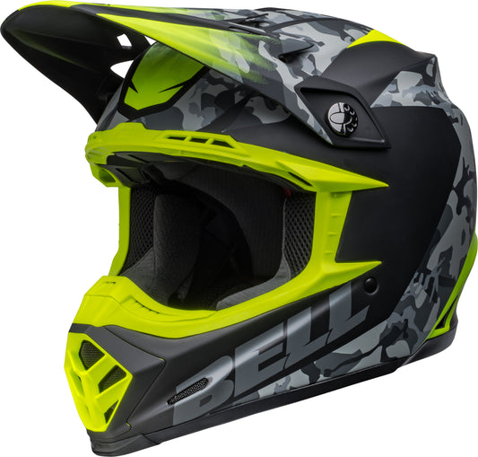Bell Helmet Moto-9 Mips (Venom Matte Black Camo/Hi-Viz)