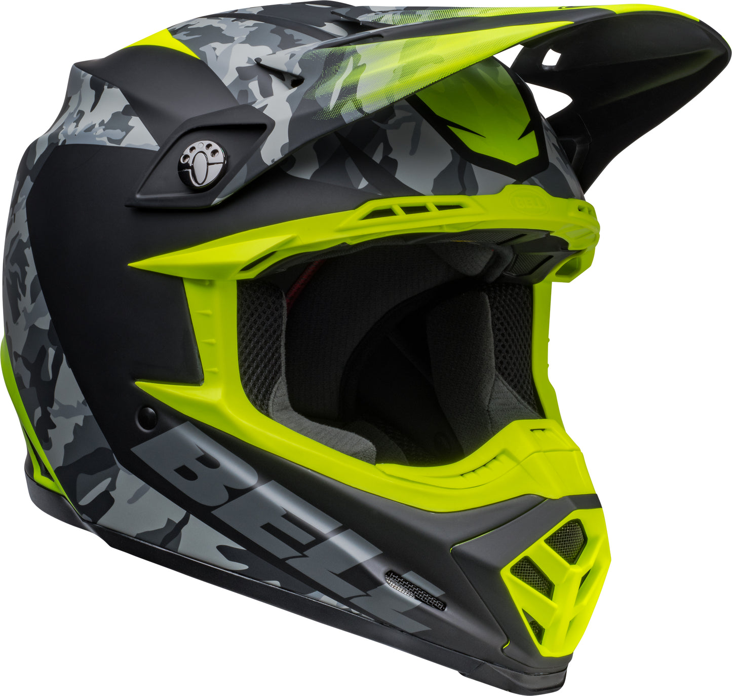 Bell Helmet Moto-9 Mips (Venom Matte Black Camo/Hi-Viz)