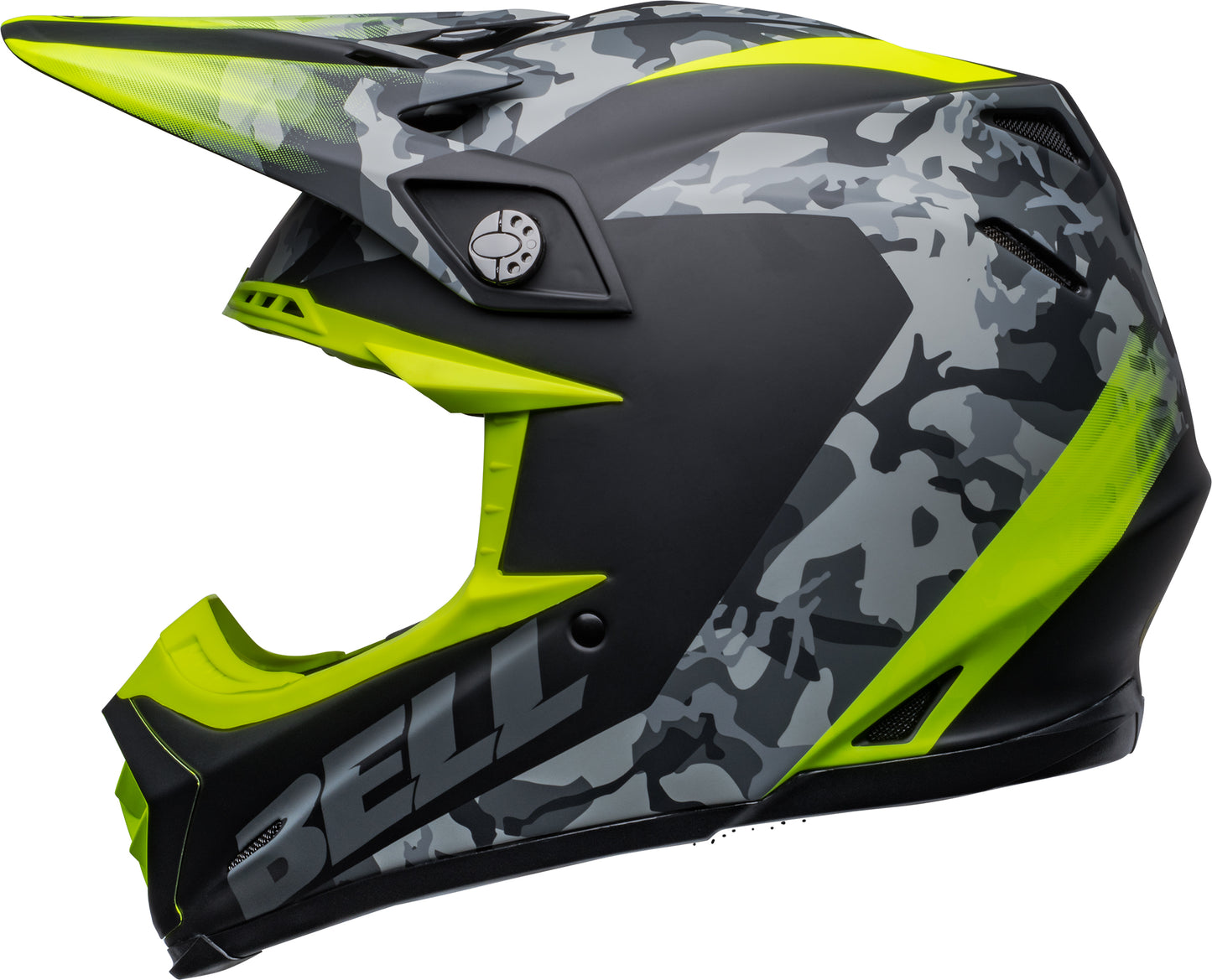 Bell Helmet Moto-9 Mips (Venom Matte Black Camo/Hi-Viz)