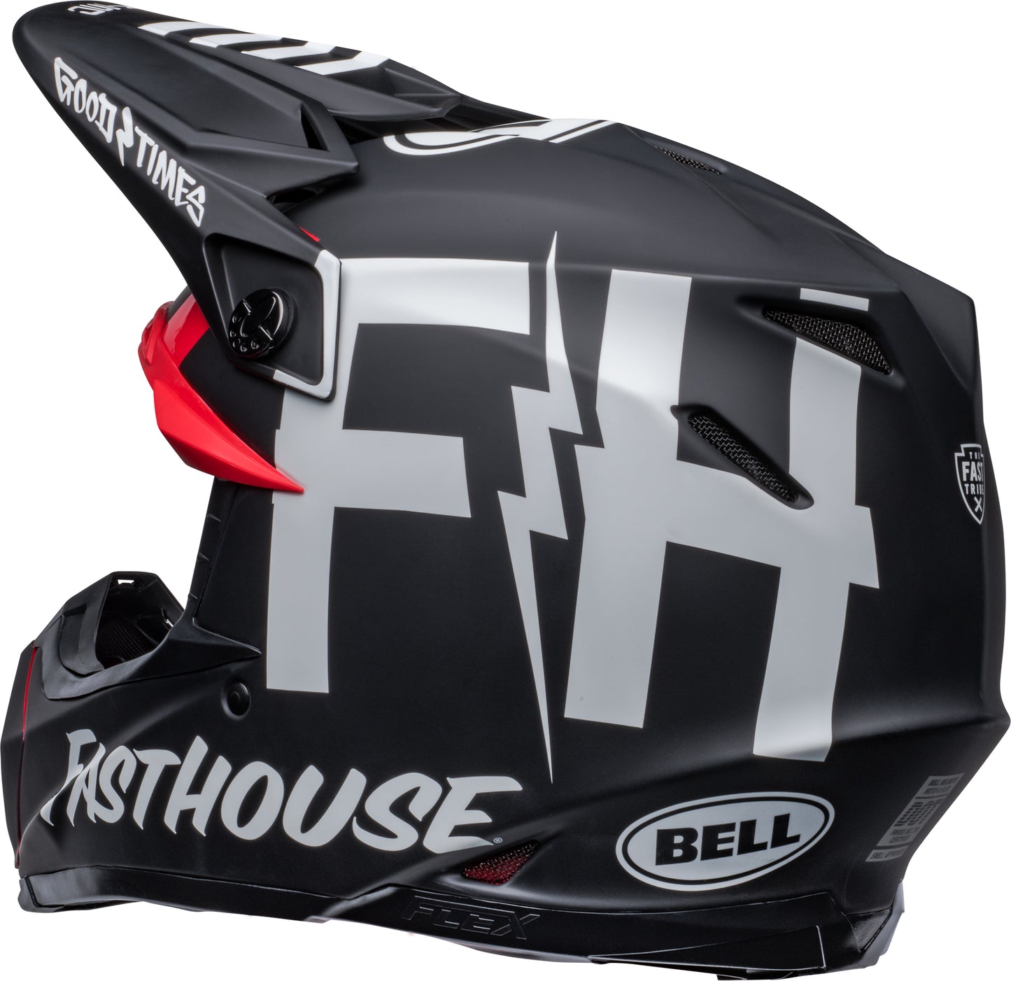 Bell Helmet Moto-9S Flex (FH Tribe Matte Gloss Black/White)