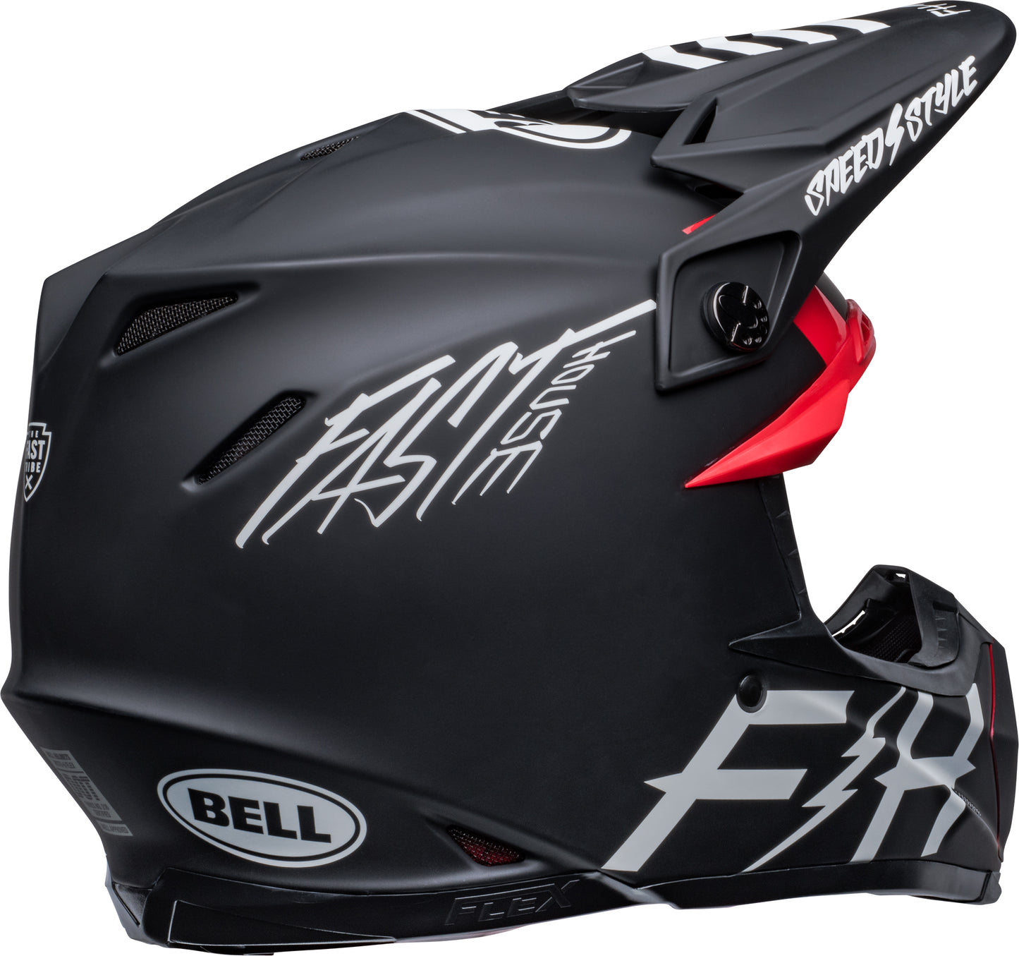 Bell Helmet Moto-9S Flex (FH Tribe Matte Gloss Black/White)