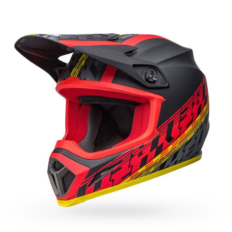 Bell Helmet MX-9 Mips (Offset Matte Black/Red)