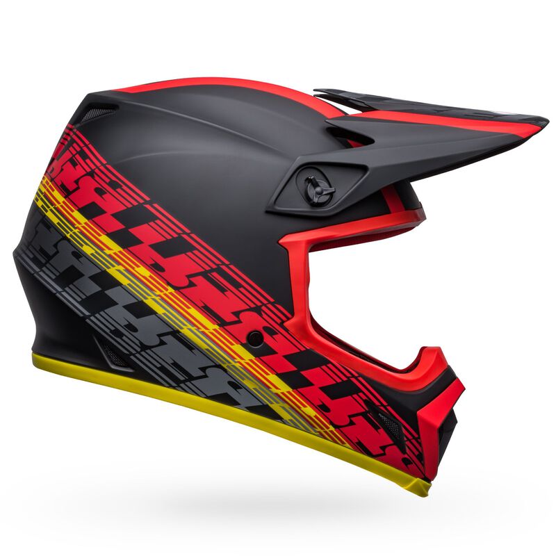 Bell Helmet MX-9 Mips (Offset Matte Black/Red)