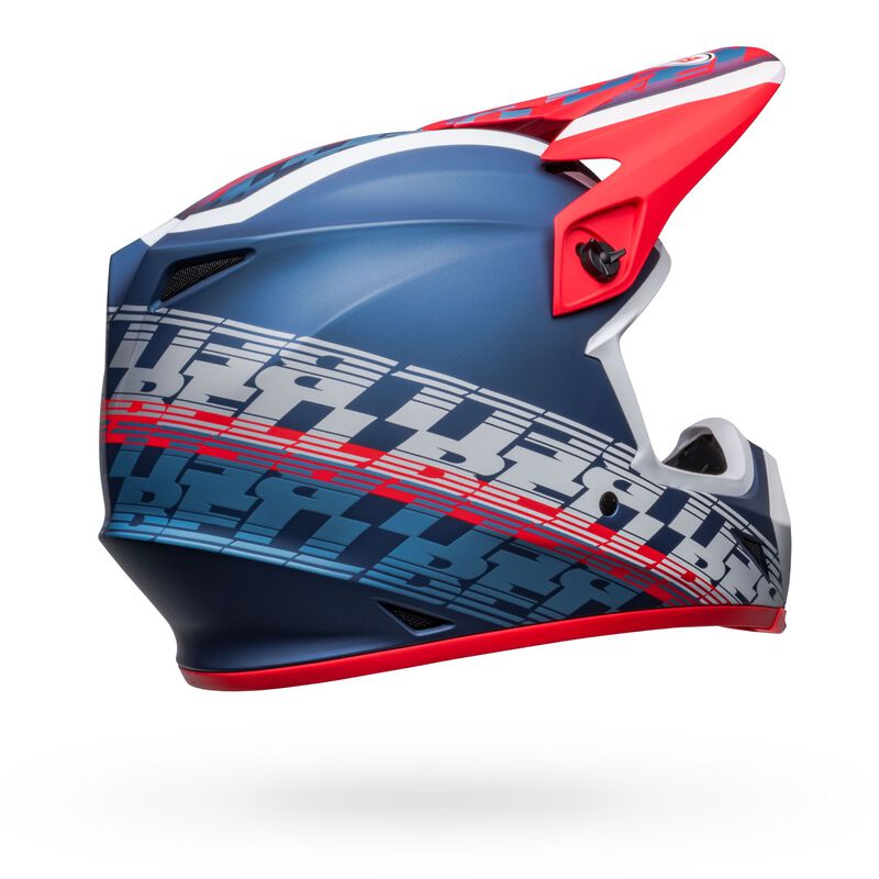 Bell Helmet MX-9 Mips (Offset Matte Metallic Blue/White)