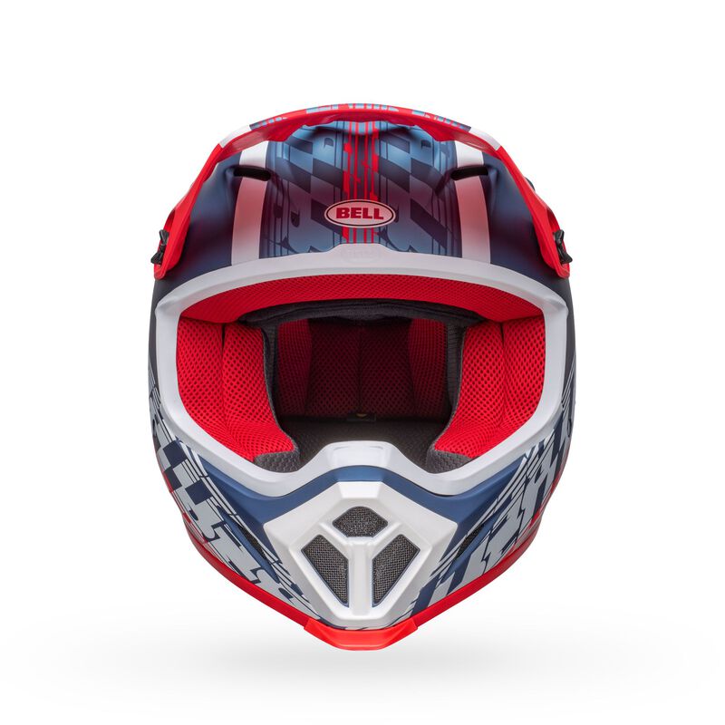 Bell Helmet MX-9 Mips (Offset Matte Metallic Blue/White)