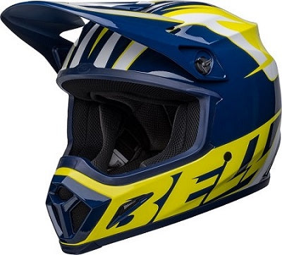 Bell Helmet MX-9 Mips (Spark Blue/Yellow)
