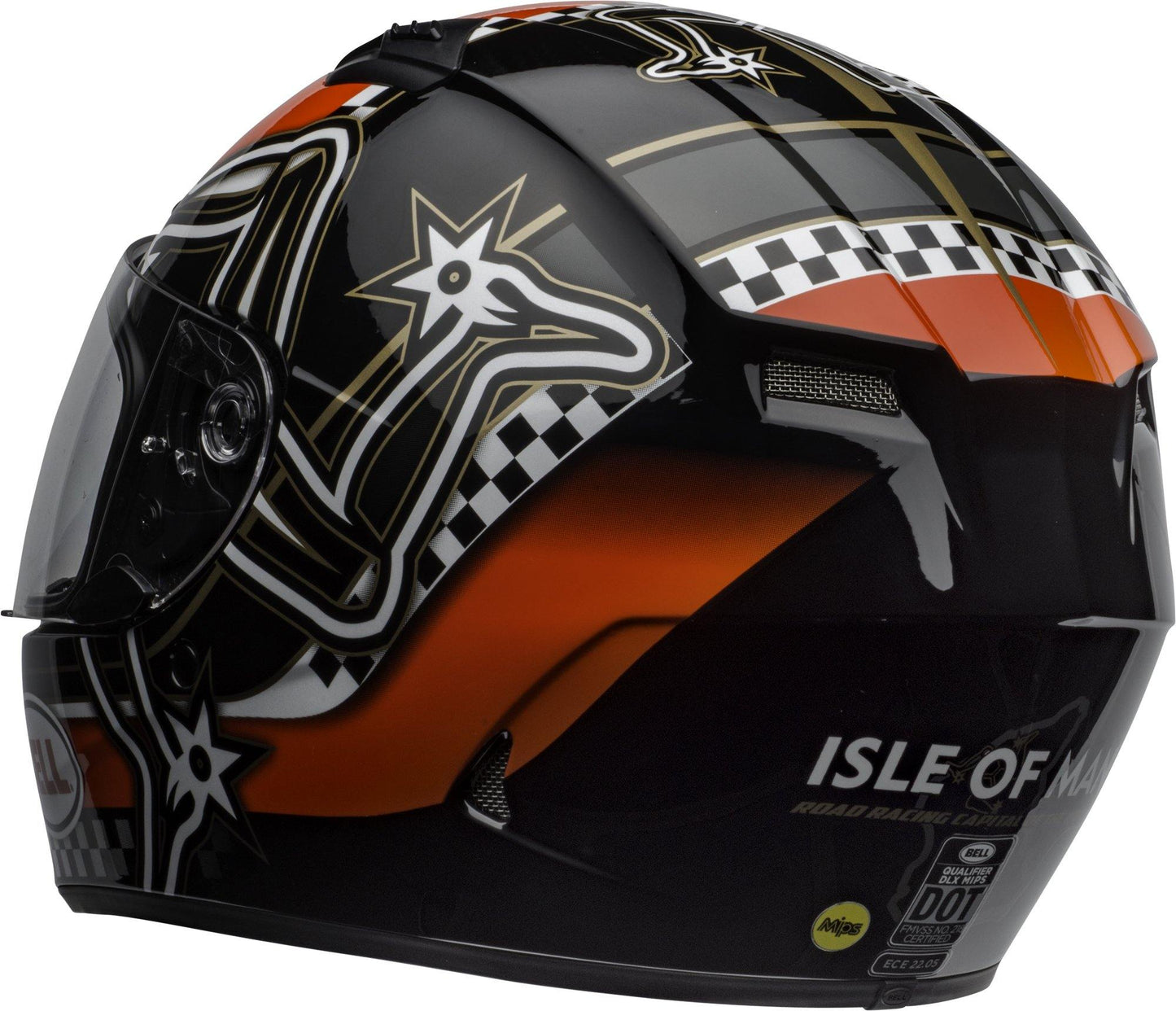 Bell Qualifier DLX MIPS (IOM 2020 Gloss Black/Red/White) - Durian Bikers