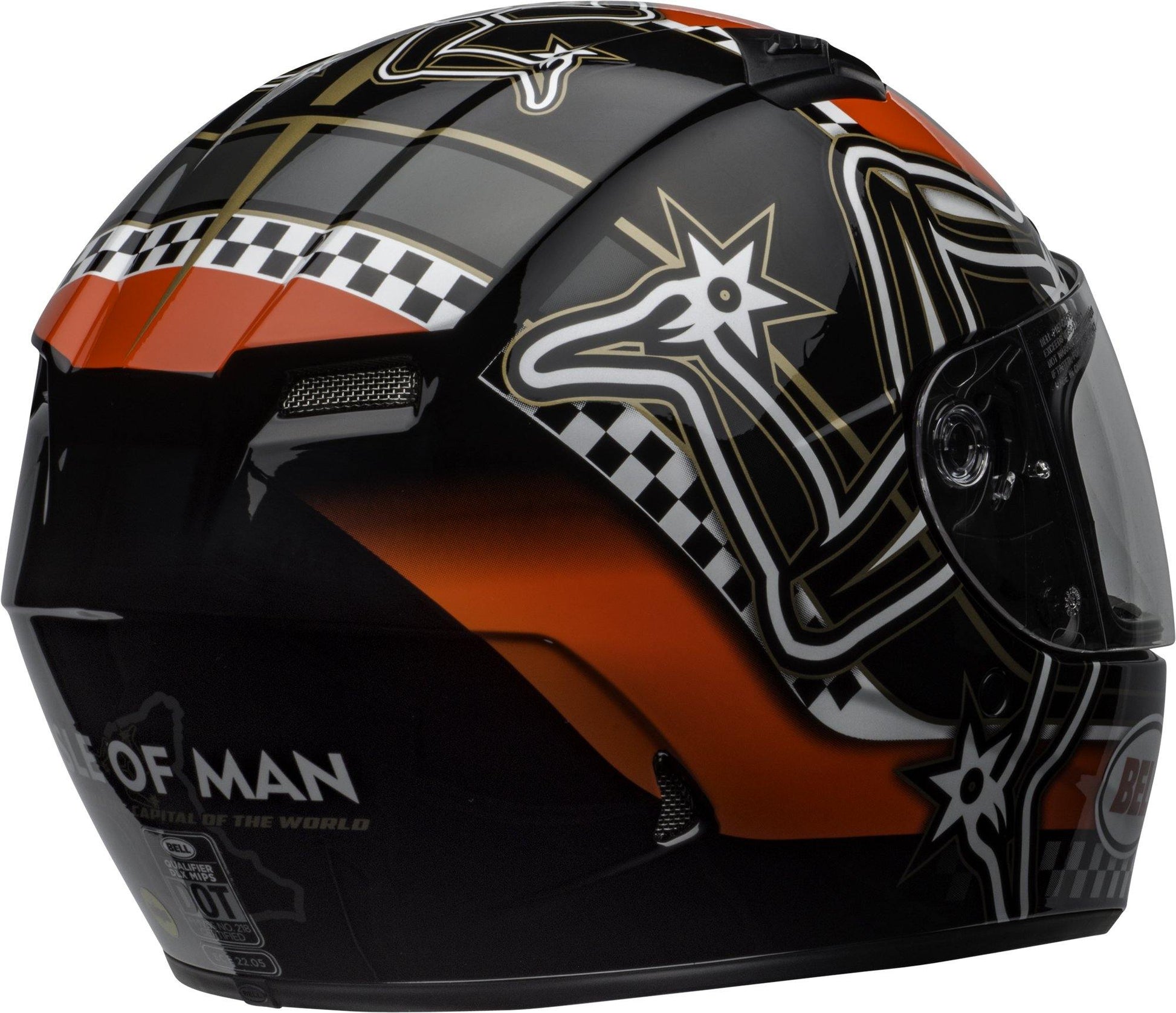 Bell Qualifier DLX MIPS (IOM 2020 Gloss Black/Red/White) - Durian Bikers