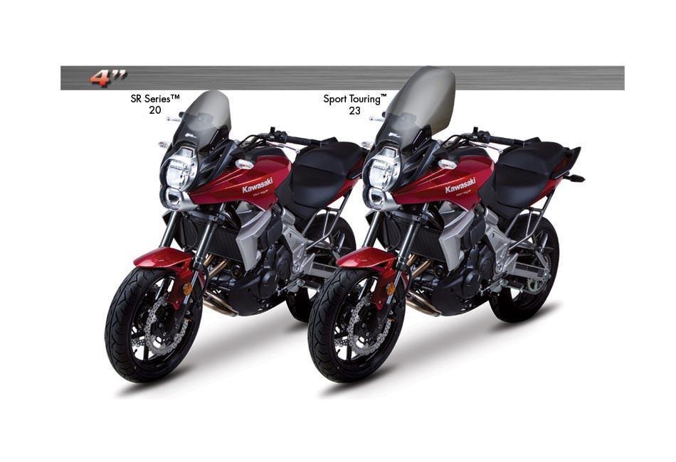 Zero Gravity Sport Touring Windscreen fits for Kawasaki Versys 650 ('10-'14) (Light Smoke) - Durian Bikers