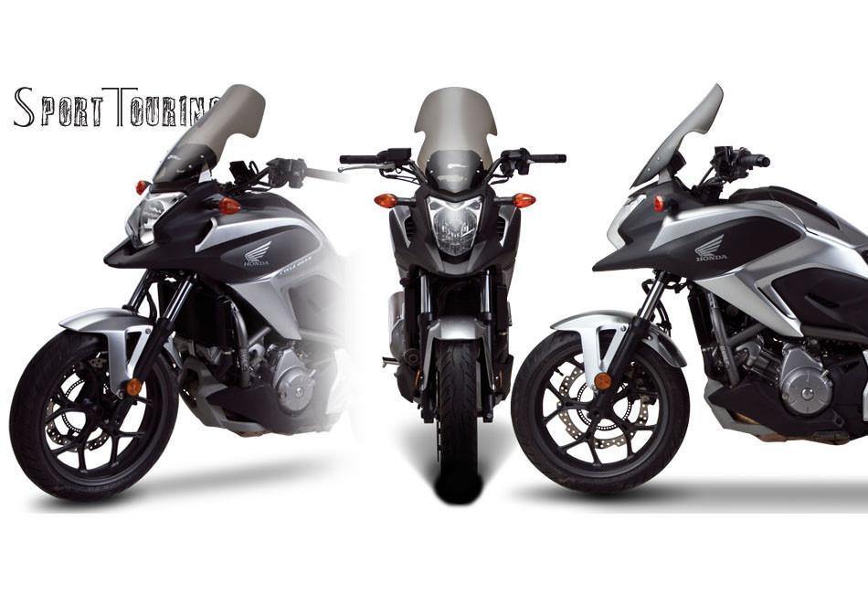 Zero Gravity Sport Touring Windscreen fits for Honda NC700X / NC750X / NC750S ('12-'15) (Light Smoke) - Durian Bikers