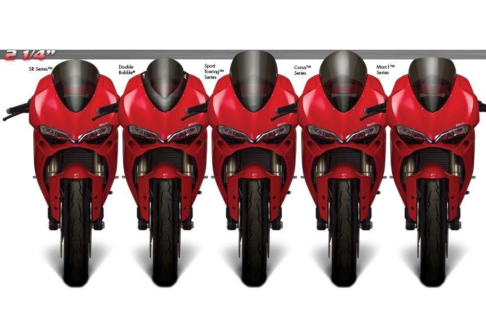Zero Gravity Double Bubble Windscreen fits for Ducati 1299 Panigale & 959 Panigale (Clear) - Durian Bikers
