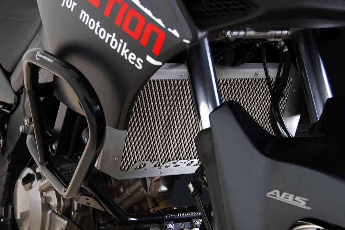 SW Motech Radiator Guard (Black) fits for Suzuki DL 650 V-Strom ('04-'10) - Durian Bikers