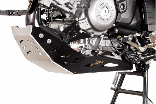 SW Motech Engine Guard (Black / Silver) fits for Suzuki DL650 ('11-) / V-Strom 650 / XT ('15-) - Durian Bikers