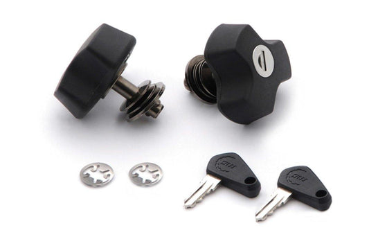 SW Motech Anti Theft Protection for Evo Carrier (Quick Lock Function / 2 Matching Locks / 2 Keys) - Durian Bikers