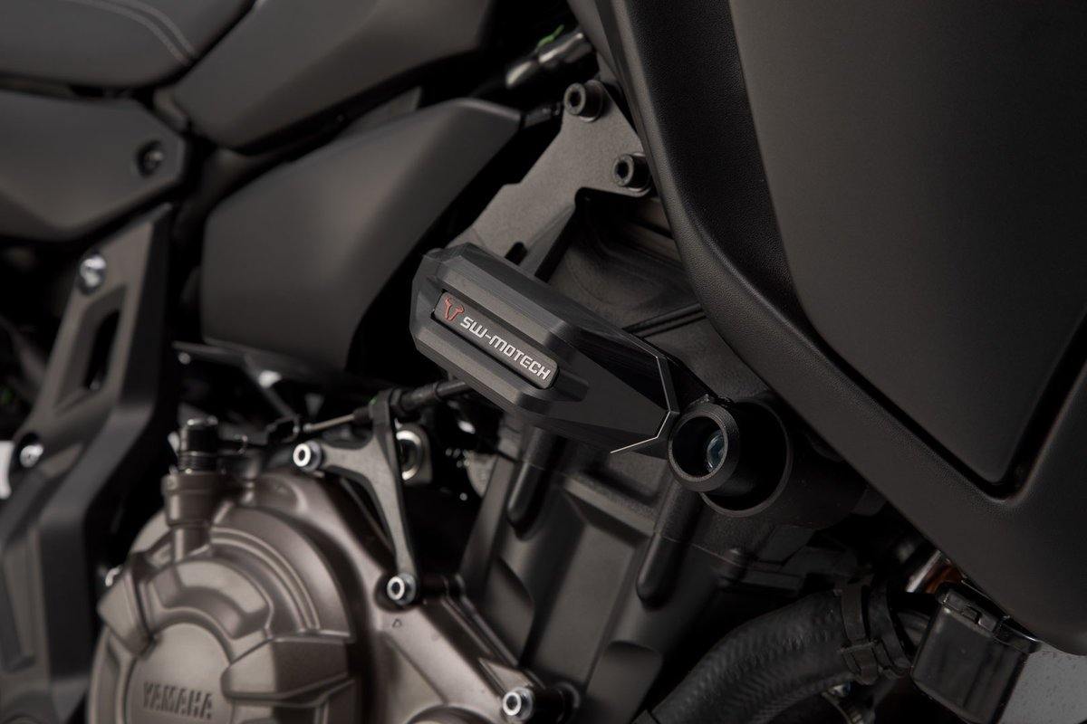 SW Motech Slider Set (Frame Black) fits for Yamaha MT-07 ('14-) - Durian Bikers