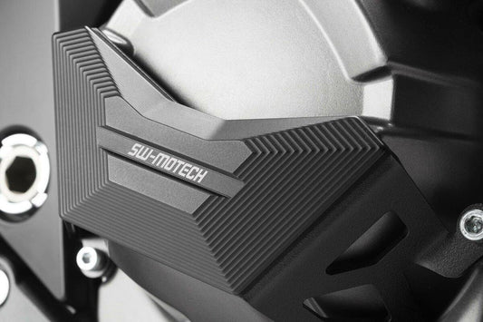 SW Motech Engine Case Guard (Black) fits for Kawasaki Z 800 ('12-) - Durian Bikers